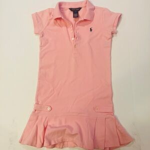 🩷 Ralph Lauren Girl’s Pink Polo Dress (Size S/7)